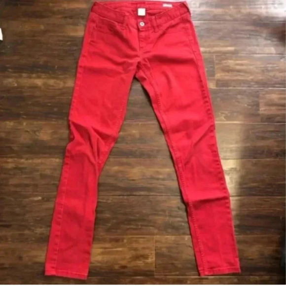 Red Jeans | Arizona Jean Co | Skinny Jeans | Red - Picture 9 of 9